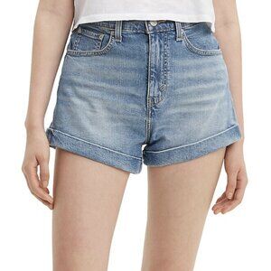 Levi's Relaxed-Fit Mom Denim Shorts in Bandit Blue
